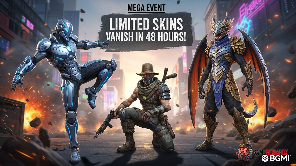 BGMI’s Mega Event – Limited Skins Vanish in 48 Hours!